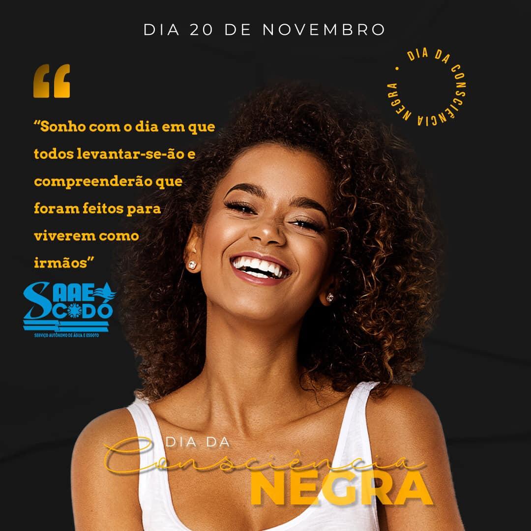 Hoje, 20 de Novembro, é o Dia da Consciência Negra. 
