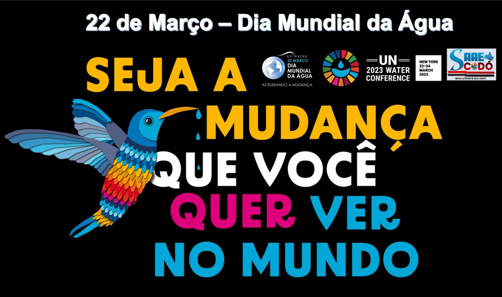 Dia Mundial da Água - 22 de Março.