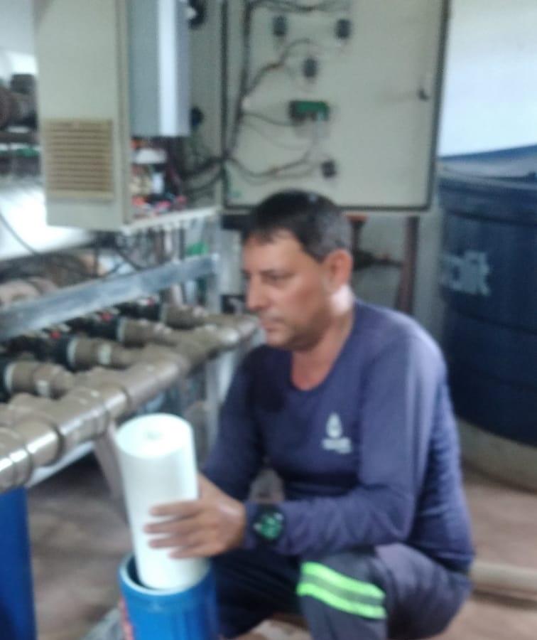O SAAE realizou nesta quarta-feira (12/04), a manutenção preventiva do Sistema de Tratamento de Água Osmose Reversa do Km 17.