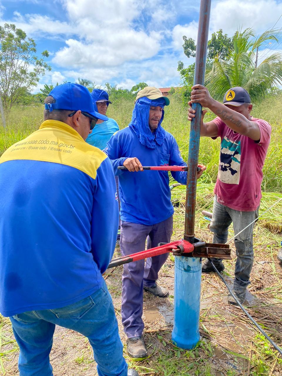 Na manhã desta quarta-feira (12/04), o SAAE, realizou a troca da bomba no povoado Montevidéu II.