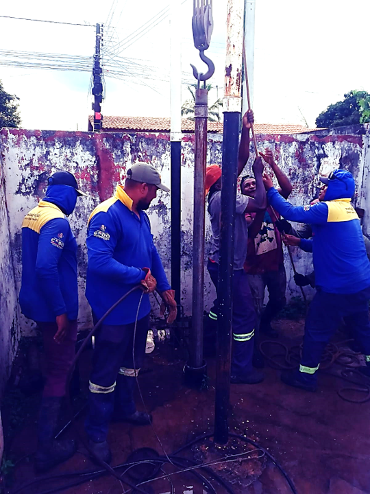 Nesta Segunda-feira (24/04), o SAAE realizou a troca da bomba no PT 25 (Travessa São José).