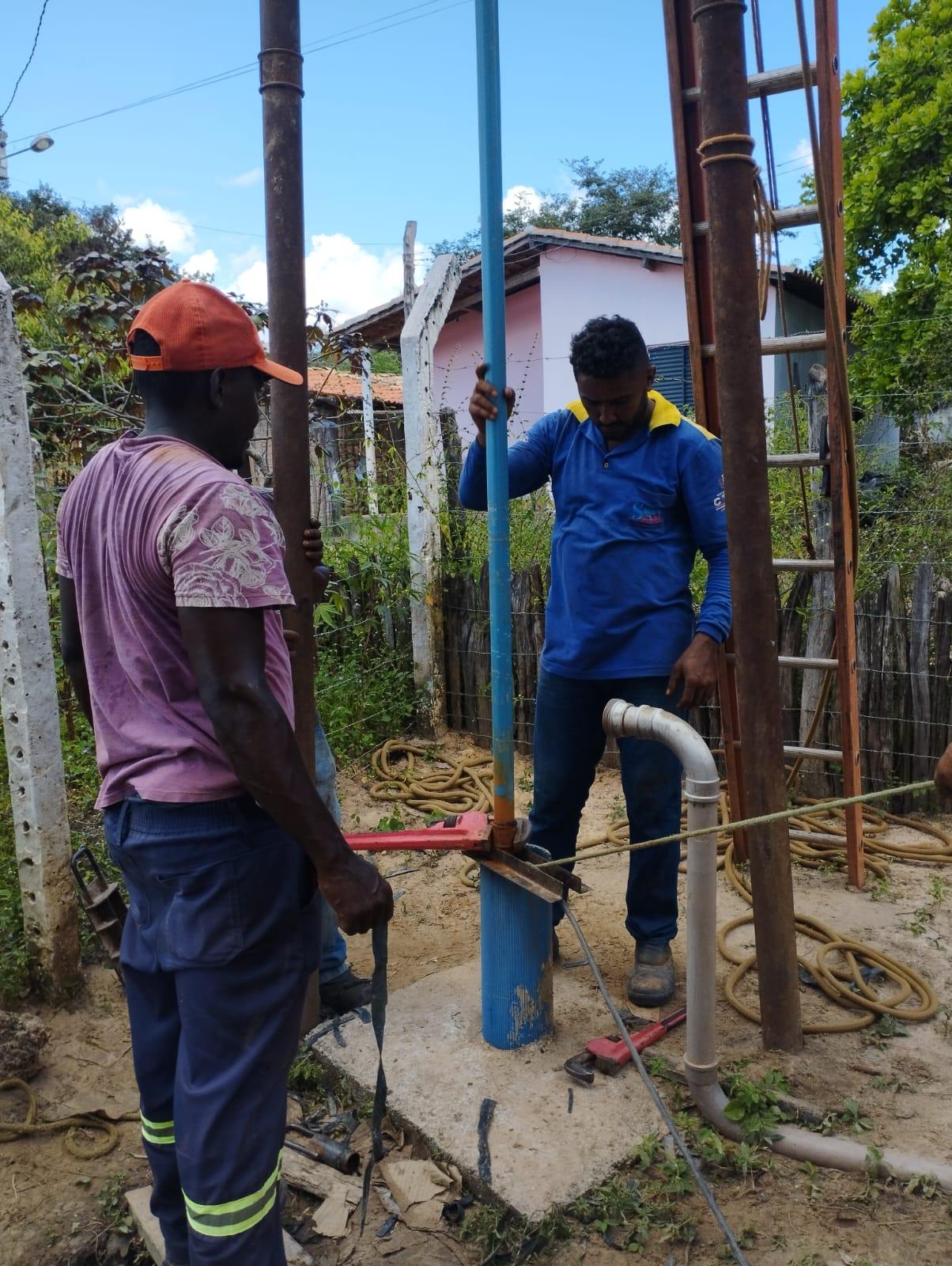 Nesta Segunda-Feira (22/05), o SAAE realizou a troca da bomba do PT do Povoado Alegre (Zona Rural de Codó).