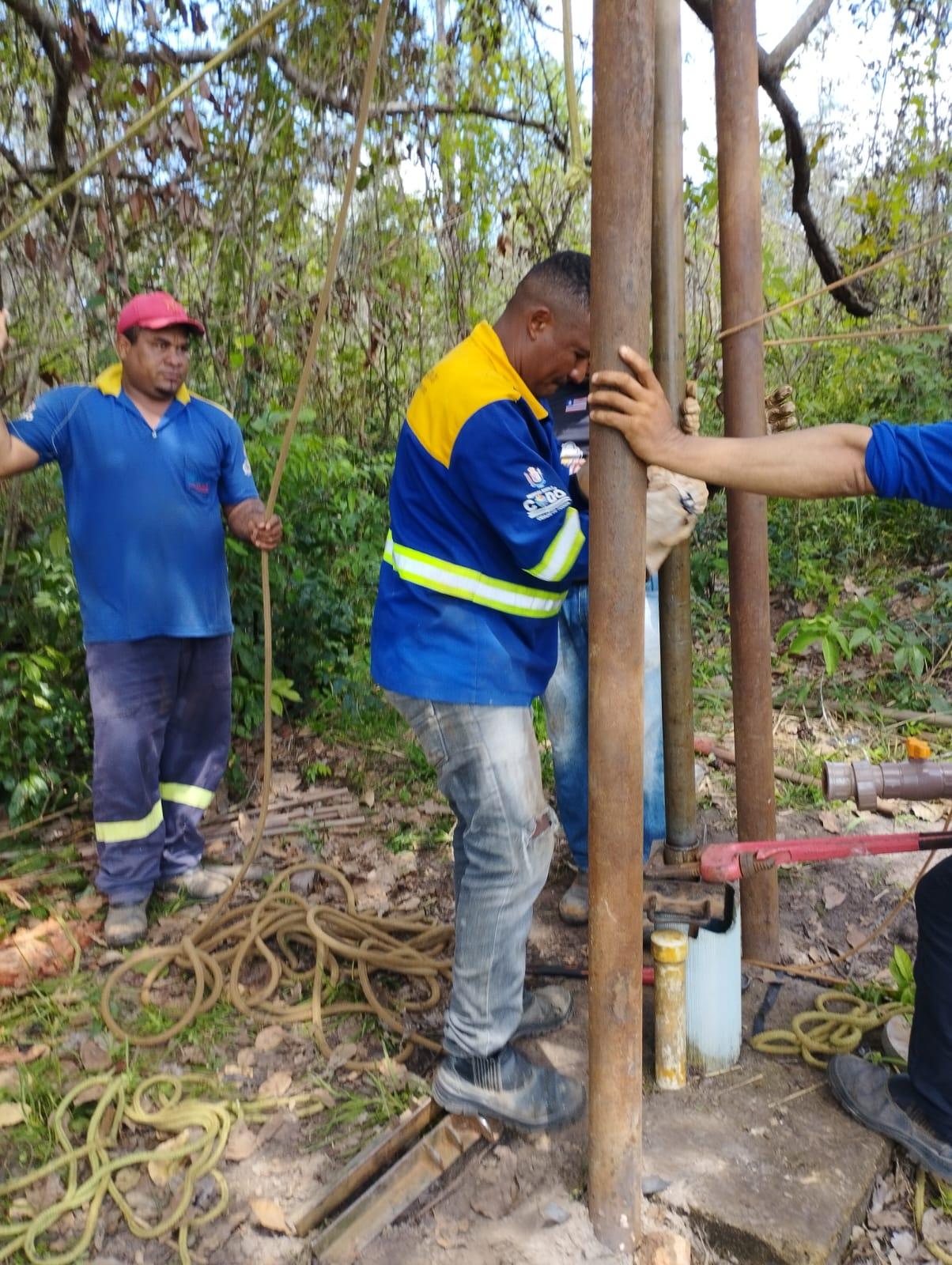 Nesta Terça-feira (09/05), o SAAE, realizou a troca da bomba no PT do Posto Maravilha (Povoado Pau Cheiroso).