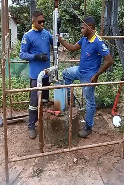 Nesta Quarta-feira(17/05), o SAAE, realizou a troca da bomba no PT do Povoado Bacabinha.