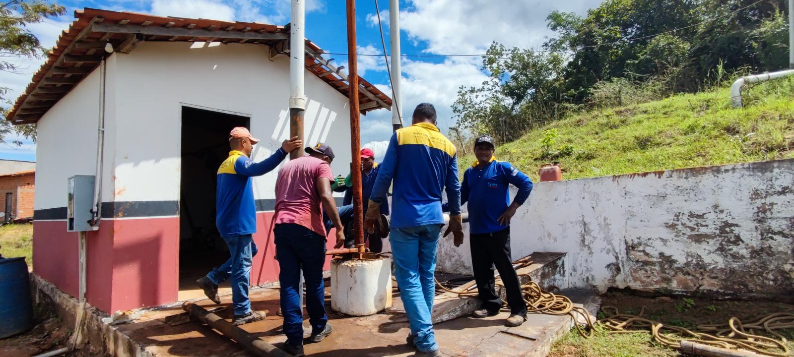 Nesta Terça-feira (20/06), o SAAE realizou a manutenção no PT 27.