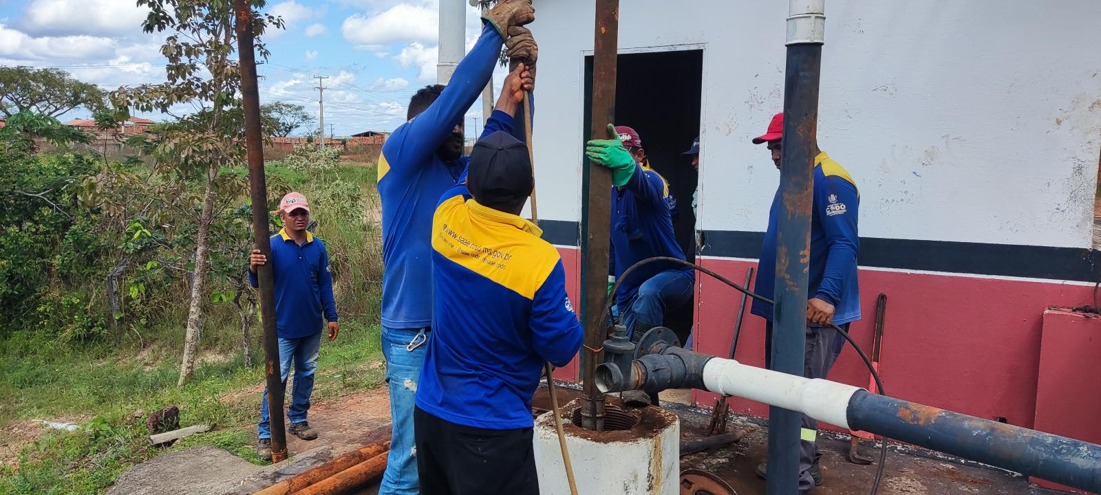 Nesta Terça-feira (20/06), o SAAE realizou a manutenção no PT 27.