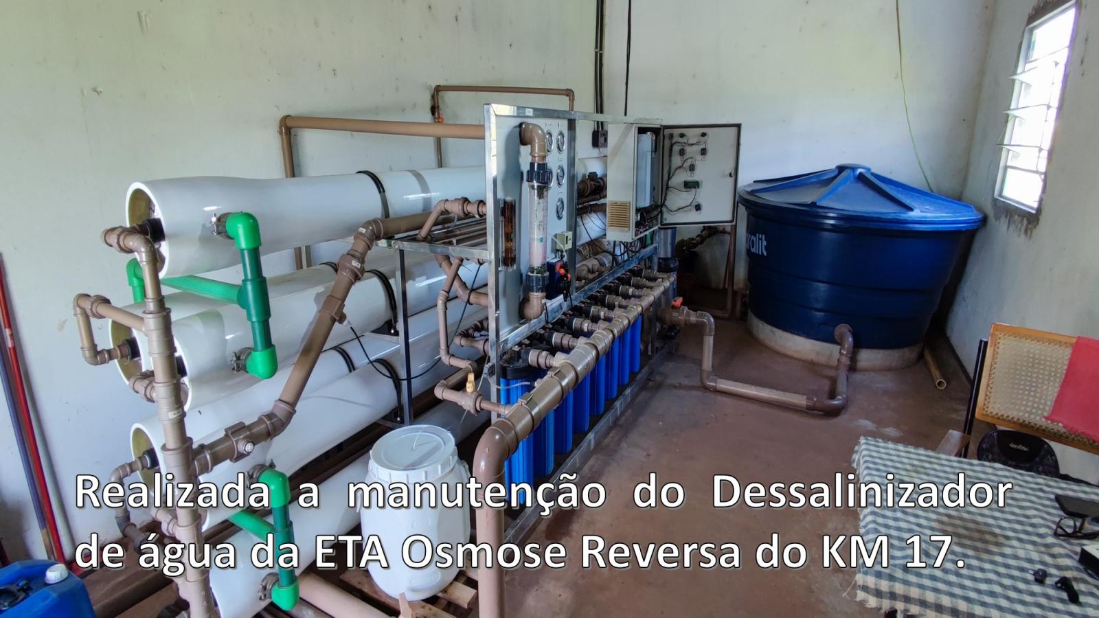 O SAAE realizou nesta segunda-feira (05/06/2023), a manutenção do Dessalinizador de água da ETA osmose reversa km 17. O SAAE realizou nesta segunda-feira (05/06/2023), a manutenção do Dessalinizador de água da ETA osmose reversa km 17.