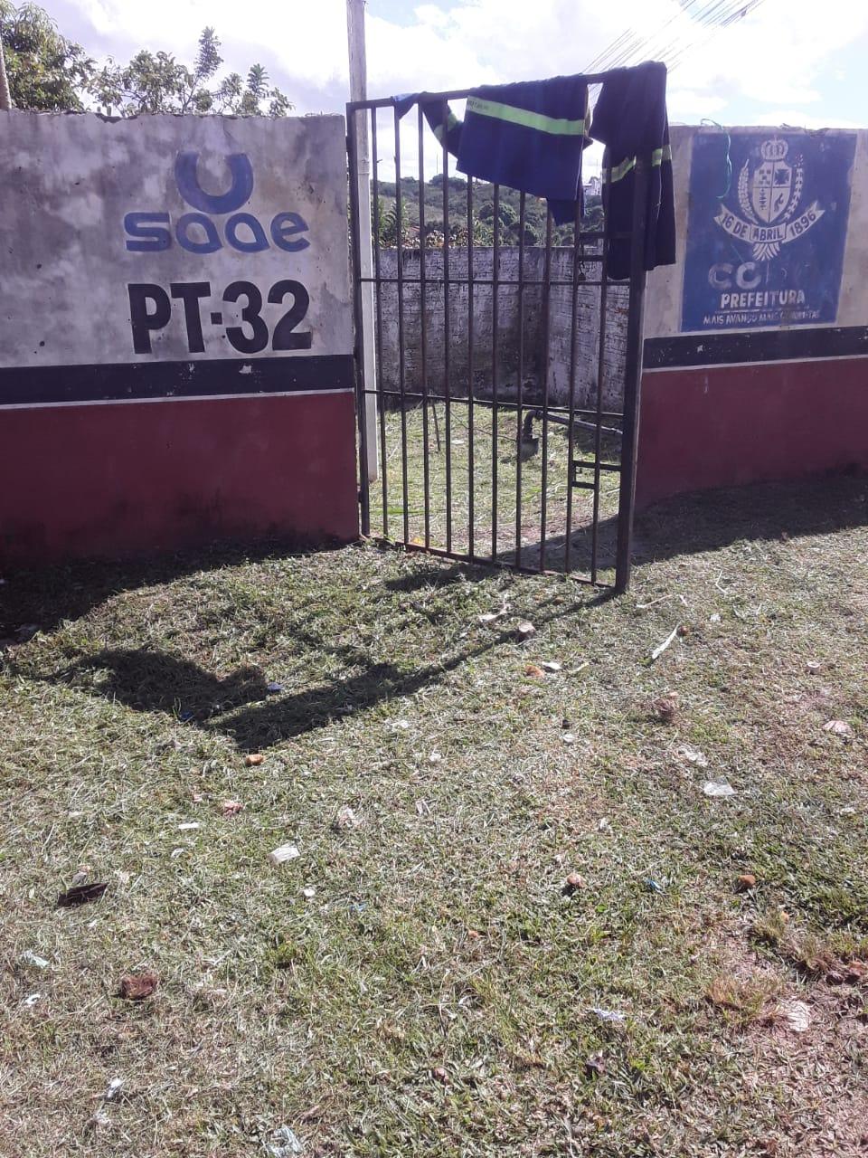 O SAAE, realizou nesta terça-feira (06/06) a limpeza no PT 32. O SAAE, realizou nesta terça-feira (06/06) a limpeza no PT 32.