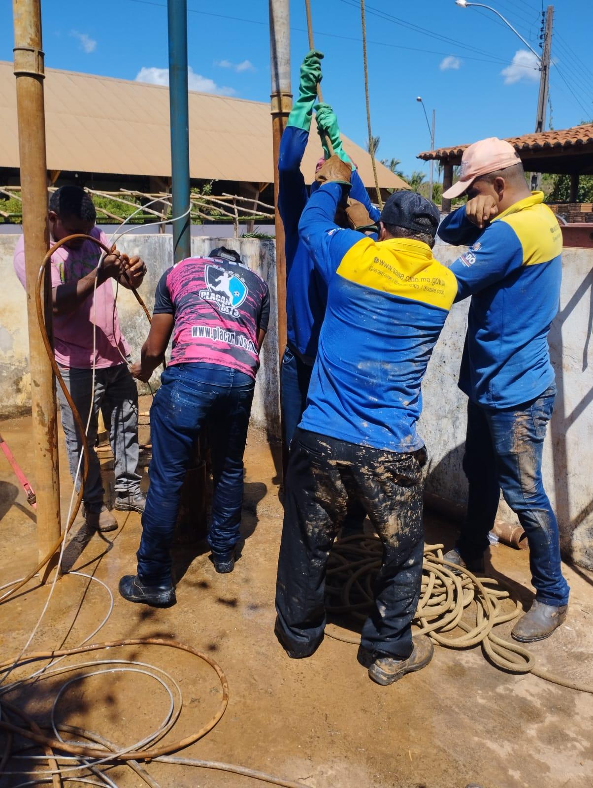 Nesta Terça-feira (04/07), o SAAE, realizou a troca da bomba no PT do Distrito de Cajazeiras.