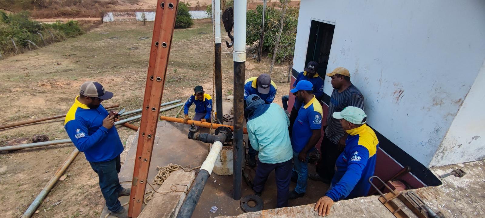 Comunicamos aos nossos consumidores da Av. Cristóvão Colombo, Rua do Peba, Rua Tancredo Neves e adjacências, que o motivo da falta d´água hoje (06/09), é a manutenção que está sendo realizada no PT 27.