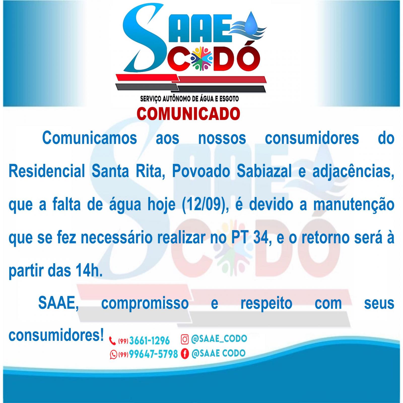 COMUNICADO SAAE 12/09/2023.