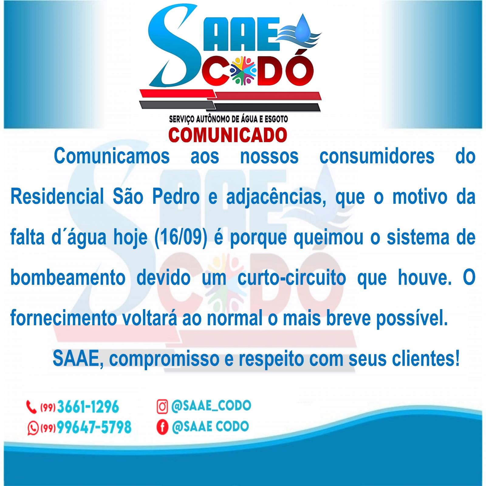 Comunicado SAAE 16/09/2023.