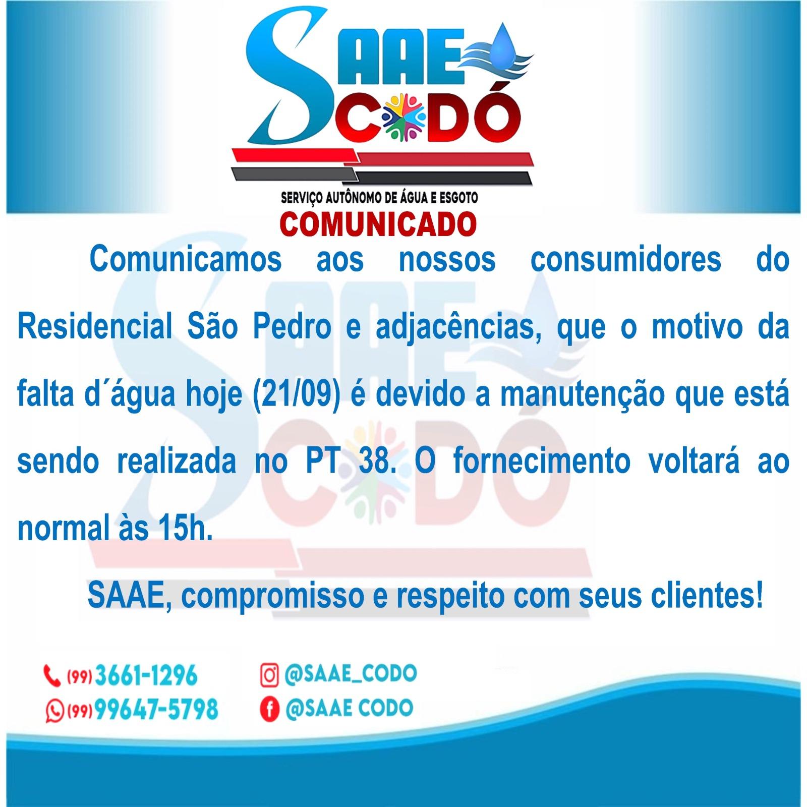 COMUNICADO SAAE 21/09/2023.