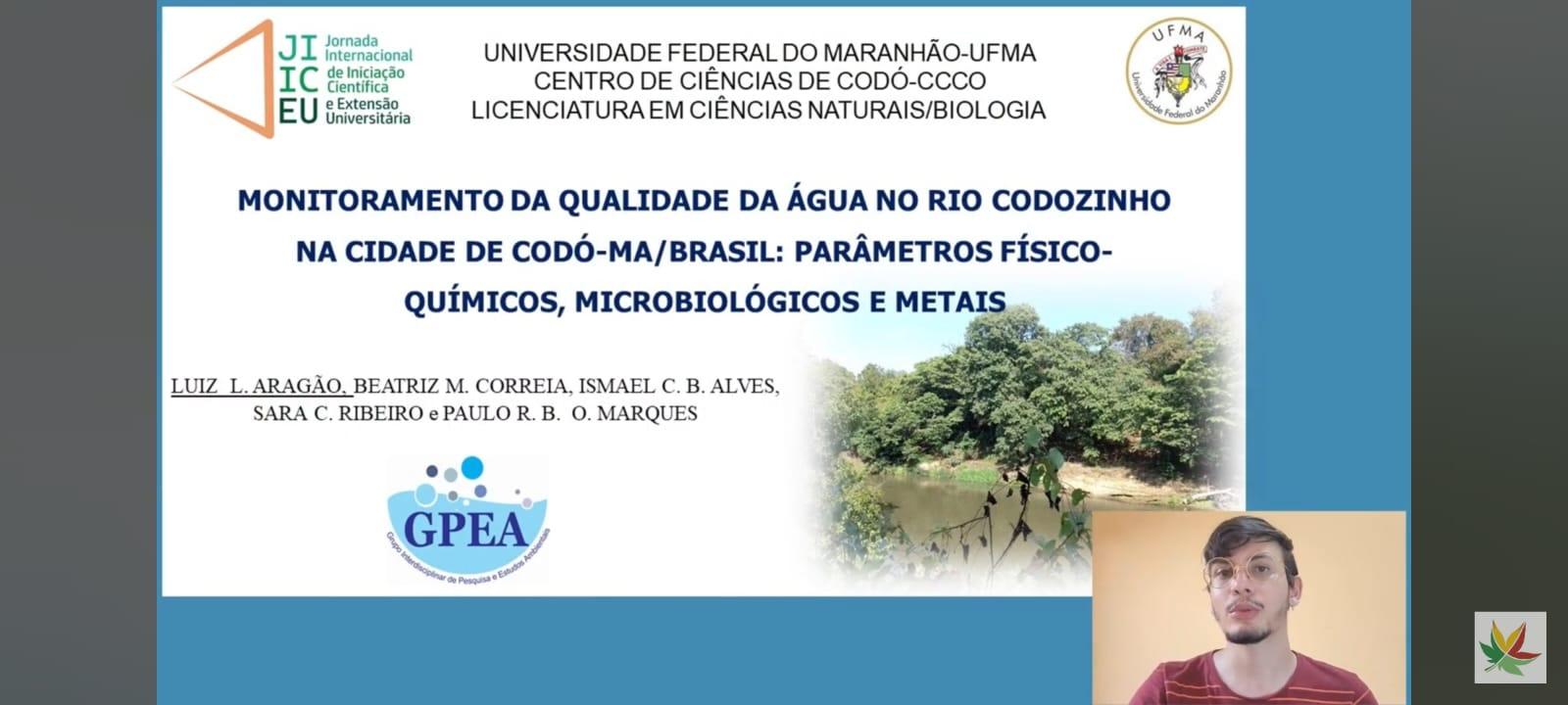 O SAAE Codó foi mencionado em apresentação de pesquisa universitária durante a Jornada Internacional de Iniciação Científica e Extensão Universitária- JIICEU 2023.