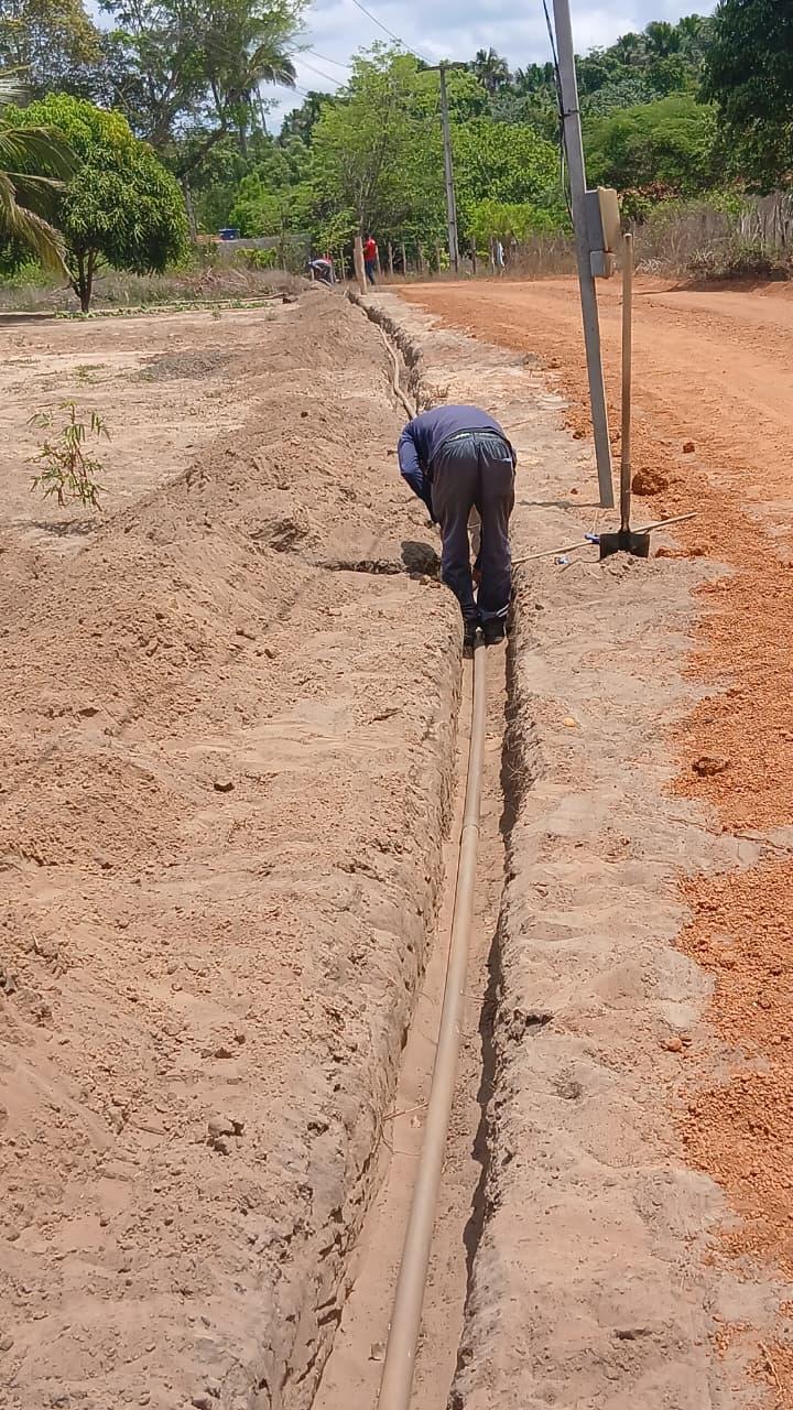 SAAE realiza extensão de rede de abastecimento no Povoado Santana do Manoel Ramos
